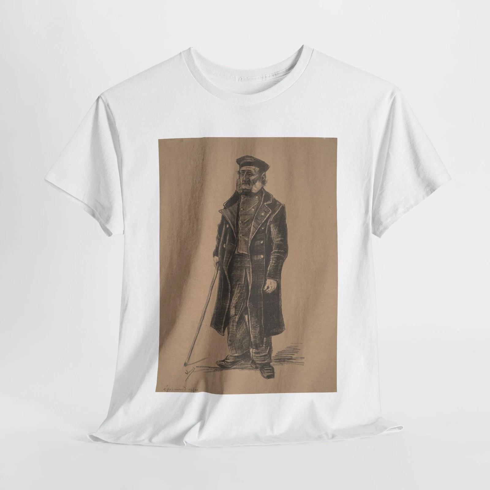 

Vincent van Gogh Orphan Man Tee, Heavy Cotton Unisex Shirt for Art Lovers, 4XL