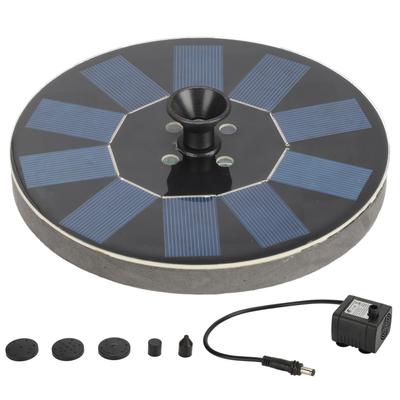 Solar Çeşme Yuvarlak 1.4W Yüzen Güneş Enerjili Peyzaj Çeşmesi Havuz Gölet Bahçe için Işıklarla