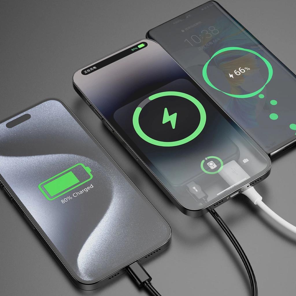 Powerbank Dudao K14S+ 10000Mah 20W Usb-A / Usb-C / Magsafe Z Podstawką - Czarny