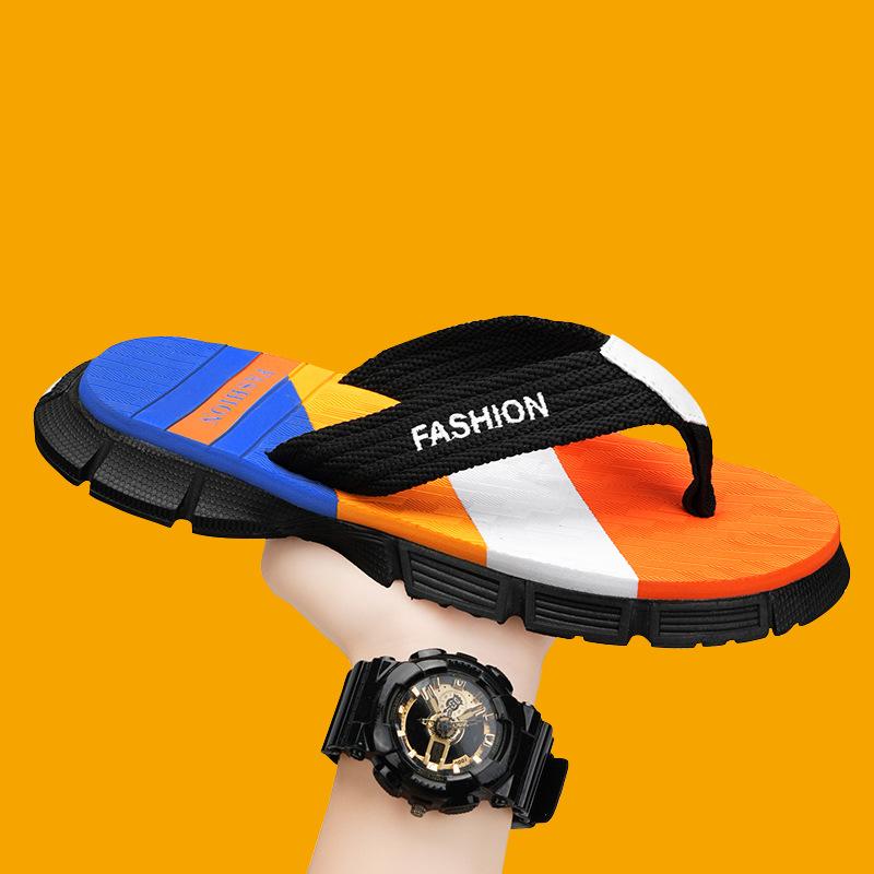 

Flip-flops men s Korean version comfortable splint slippers men s beach shoes Vietnamese sandals Flip-flops 40 синій