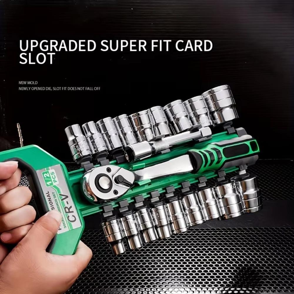 New Chrome Vanadium Steel Wrench Set 1/4 Ratchet Tool Ratchet Wrench Kit Short Long Combination Sleeve Spanner Wrench