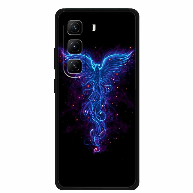 For Infinix Hot 60 Pro+ Case Cool Cartoon Soft Silicone TPU Black Cover For Infinix Hot 60 Pro Plus ShockProof Phone Case X6886