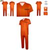 Unisex Orange Prisoner Role Play Costume Set Perfect For Halloween And Performance Events