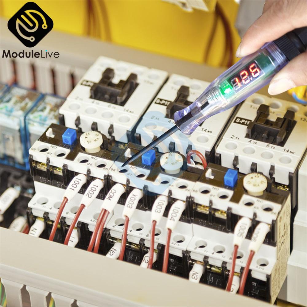 DC 6V 12V 24V DC Car Truck Voltage Circuit Tester Test Pen Test Electric Pen Battery Repair and Maintenance Electric Test