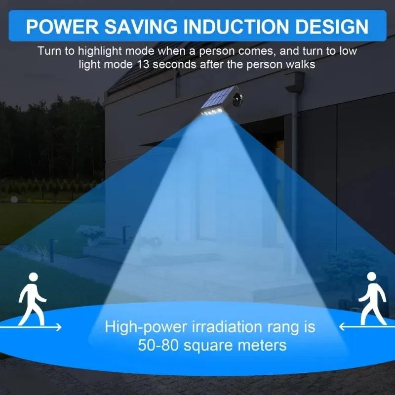 Yard Garden Garage Solar Wall Light LED Street Lights with Motion Sensor Outdoor Waterproof Pathway Spotlight