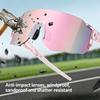 Outdoor Sports Sunglasses with Rimless PC Frame and Lens, Bright Sun Glasses for Fishing Driving and Cycling Use