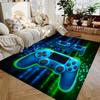 Blue Green Carpet GamePad 3D Printed Living Room Bedroom Decor Kid Non-slip Parlor Floor Mat Surface Smooth Carpet Birthday Gift