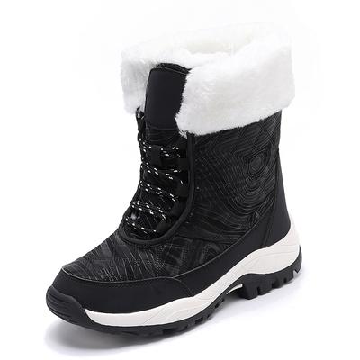 Damenmode Plüsch Hohe Stiefel Warme Winter Schneestiefel Rutschfeste Baumwollschuhe Dicksohlige Outdoor-Sportschuhe