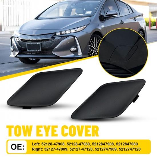 Front Bumper Tow Hook Eye Cap Cover Left & Right For Toyota Prius Prime 2017-20