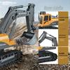 Remote Control Alloy Excavator Toy - Six-Channel Tracked Model for Kids