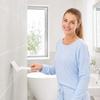 Long Handle Hard Grout Brush for Bathroom Cleaning - Wall, Floor and