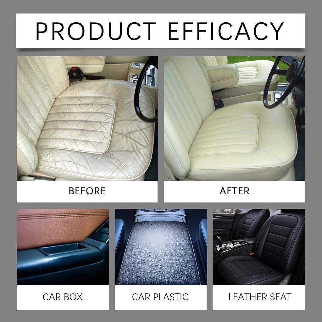 100g  Car Leather Care Paste Car Interior Leather Care Stain Removal Renovation Cleaning Paste