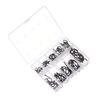 100Pcs 1 Box High Quality Carbon Steel 10 Sizes Fishing Hooks Fish Bait Durable Head Fishook