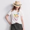 Women's Floral Print Cotton Blend T-Shirt