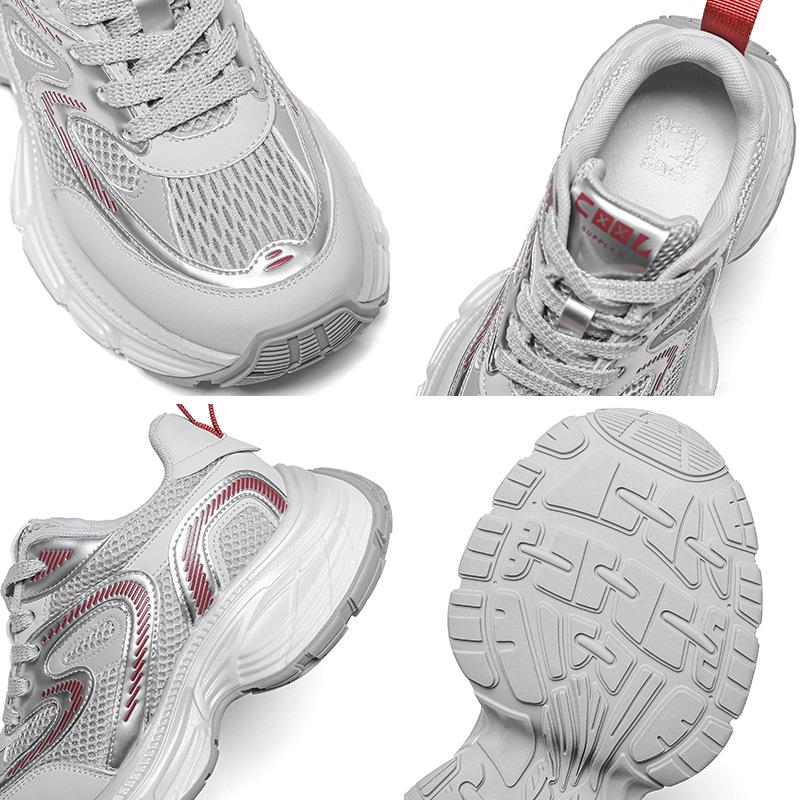 Strictly Selected Ins Versatile Sports Shoes Women's Summer Thin Mesh Platform Dad Shoes Breathable Casual Shoes Heightening Women's Shoes