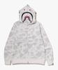 City Camo Shark Regular Fit Full Zip Hoodie (M) White