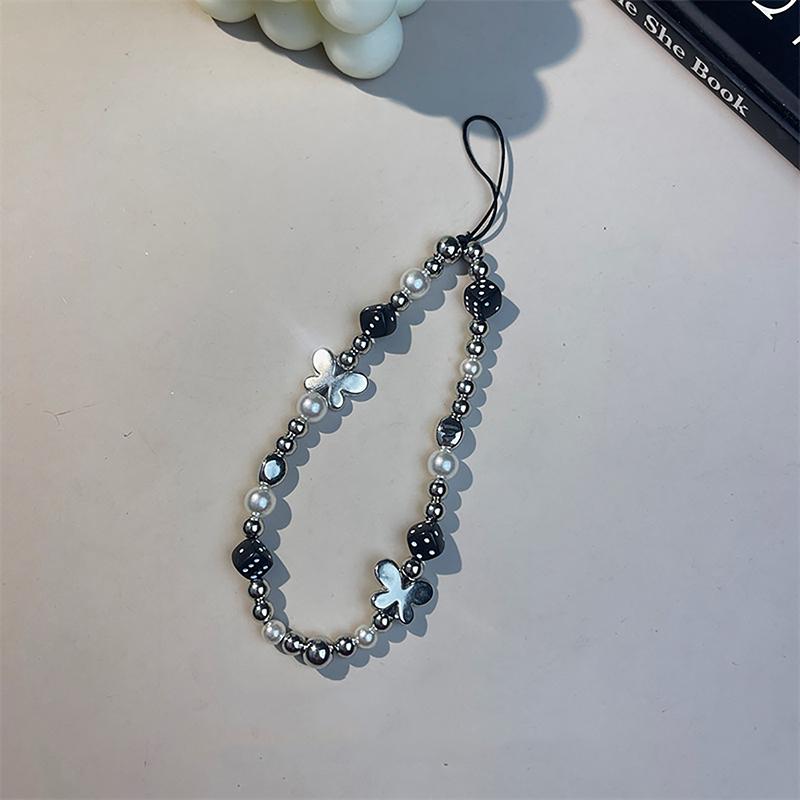 

Для Ip Аксессуары Samsung Подвесная веревка Ins Y2K Сердце Шарм для телефона Ремешок Подвеска из цветочных бусин Корейский браслет для девочки Ювелирные изделия