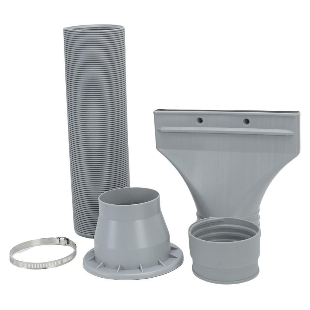  Brush Spray Booth Exhaust Extension Hose Kit Hobby Paint 67in Flexible with Flat Adapter Craft Projects Parts Accessories HS-E420H