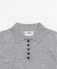 TOFFEE WOMEN W Button Cap Half Knit (Grey)