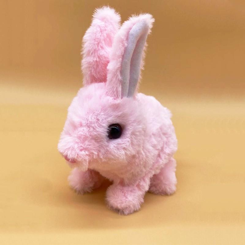 Simulation Pet Plush Electric Little  Can Jump And Bark Children's Play House Pet Electric Toy