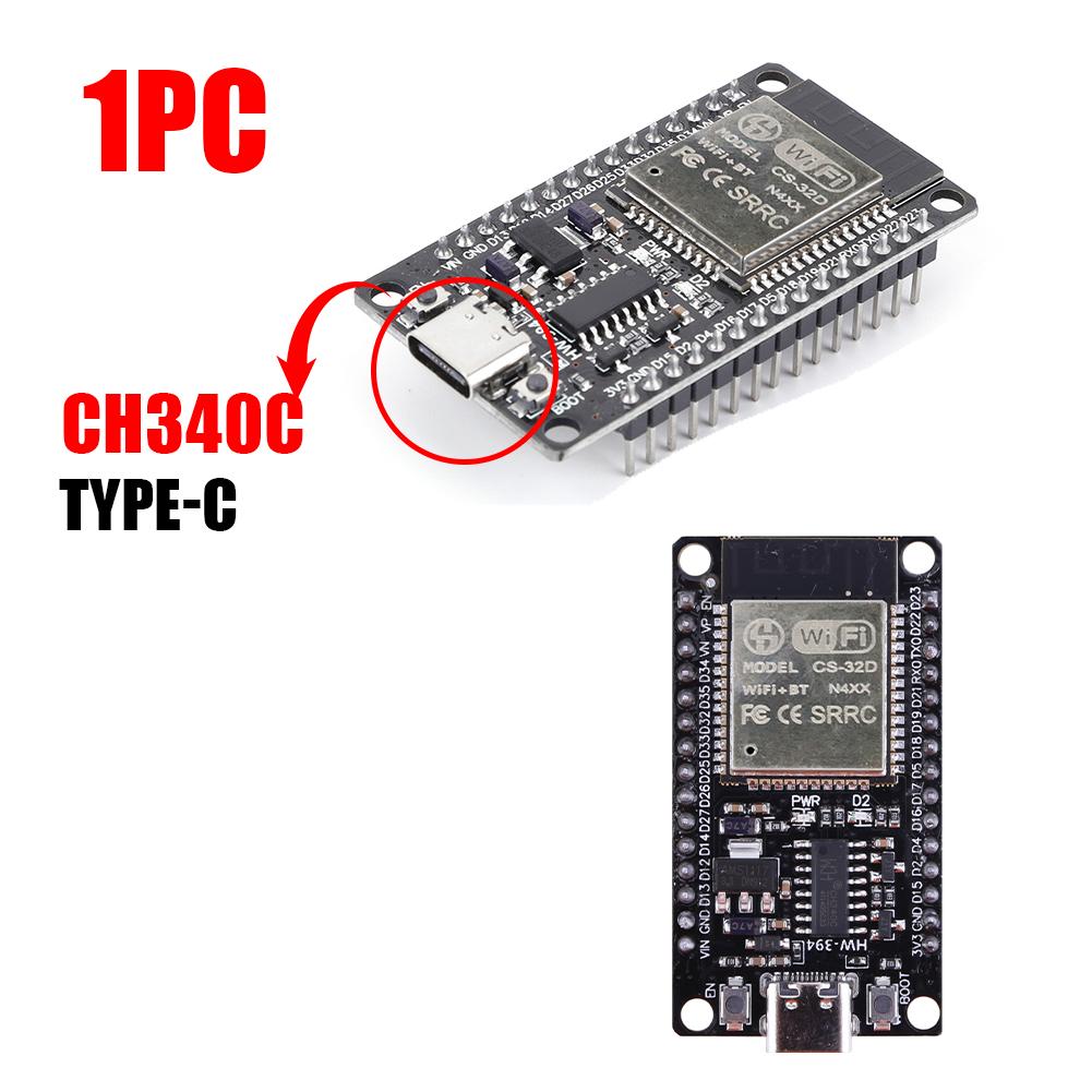 ESP32 -32 Entwicklungsboard TYP-C CH340C/ USB CP2102 WiFi+Bluetooth Ultra-Niedriger Stromverbrauch Dual-Core Drahtlosmodul