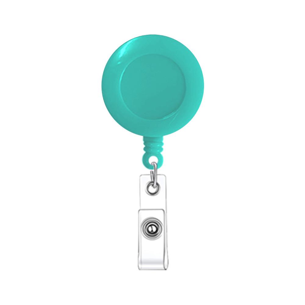 1pc Plastic Retractable Badge Reels Student ID Bus Cards Holder Clips School Supplies Nurse Doctor Easy-to-pull Buckle Clips