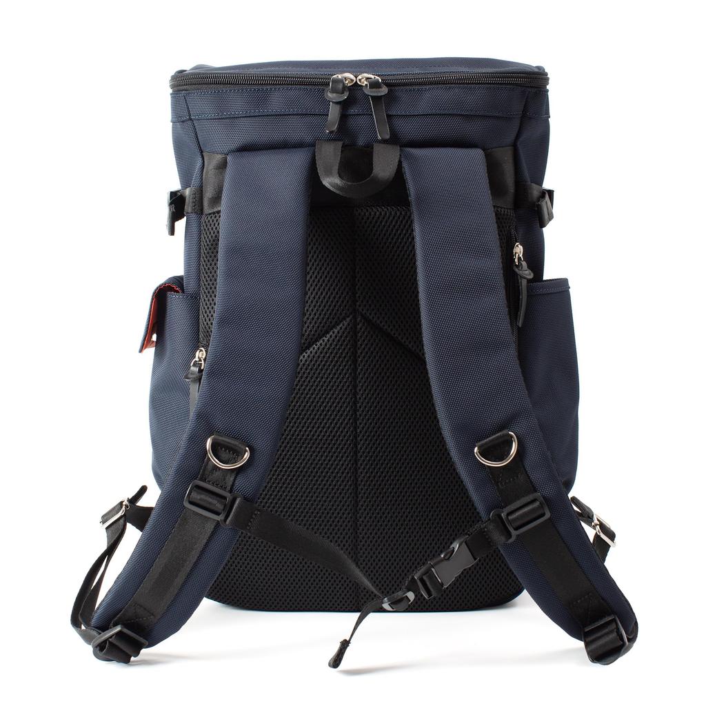 Heart Made Factory 20L Square Backpack, A4 Size, Polyester, Boxy Series, FY-0784 (Navy)