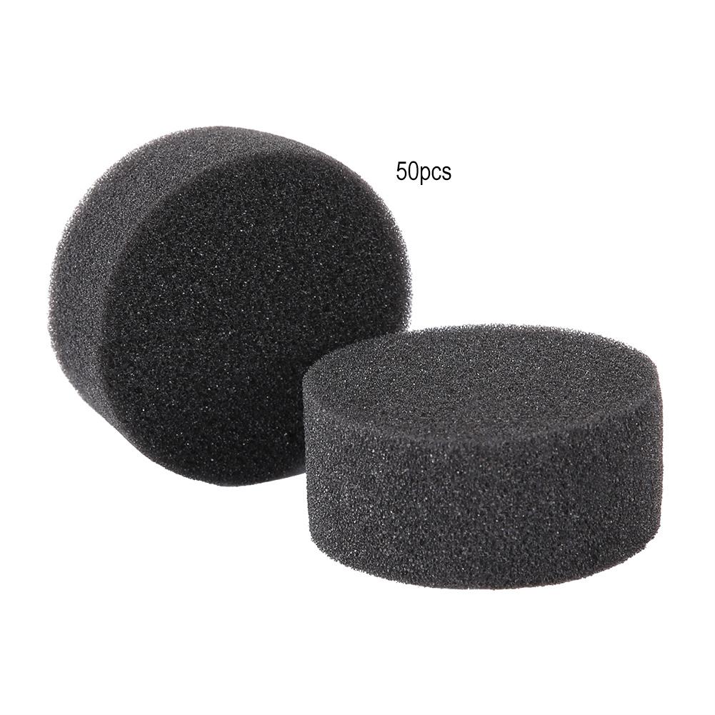 50pcs Soilless Hydroponic Sponge Planting Seedling Sponges for Greenhouse (Black)