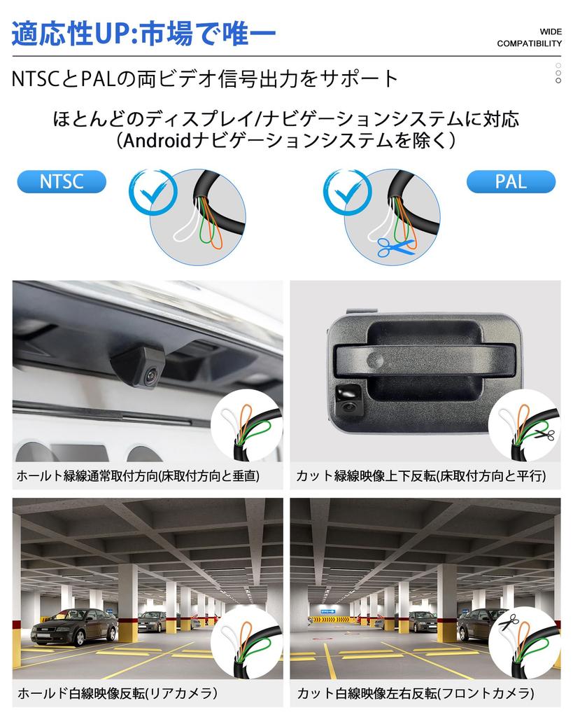 (Compatibilidade Múltipla Melhorada) Câmera Traseira, CVBS, Compatível com NTSC/PAL, 2 Megapixels, 12 V a 24 V,