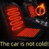 12V Universal Heated Car Seat Cushion with Backrest for Winter