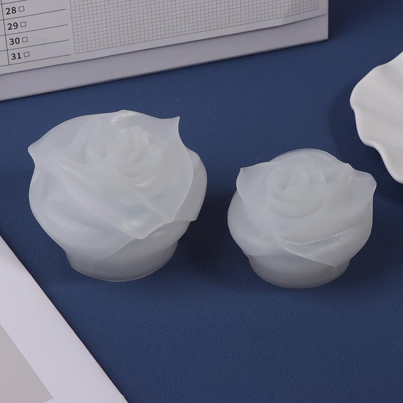 Flower Silicone Candle Mold 3D Peony Flower Soap Gypsum Resin Casting Mould Diy Chocolate Cake Baking Tool Wedding Gift