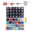 Winlyn 272Pcs - Car Blade Fuses Assortment Kit, Automotive Fuses - Standard & Mini & Low Profile Mini (2A/ 5A/ 10A/ 15A/ 20A/ 25A/ 30A/ 35A), Car