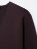 TAOP&ZA Women's Spring V-Neck Slim-Fit Double-Breasted Knitted Cardigan 