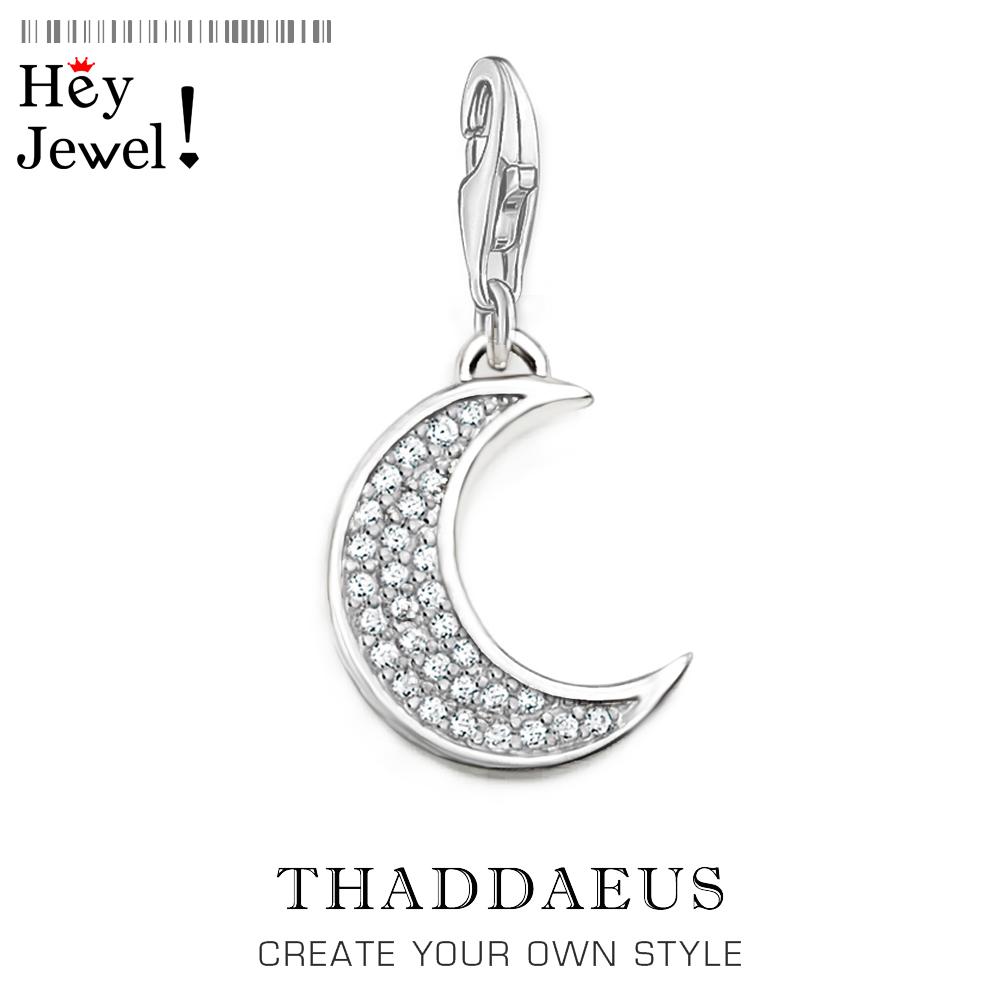 Protective Moon Charm Pendant Spring 925 Silver Gift For Women Jewelry