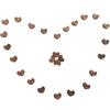 100/200pcs Rustic Wooden Love Heart Shaped Wooden Heart Confetti Engraved Love Hearts Wedding Table Scatter Decoration Crafts