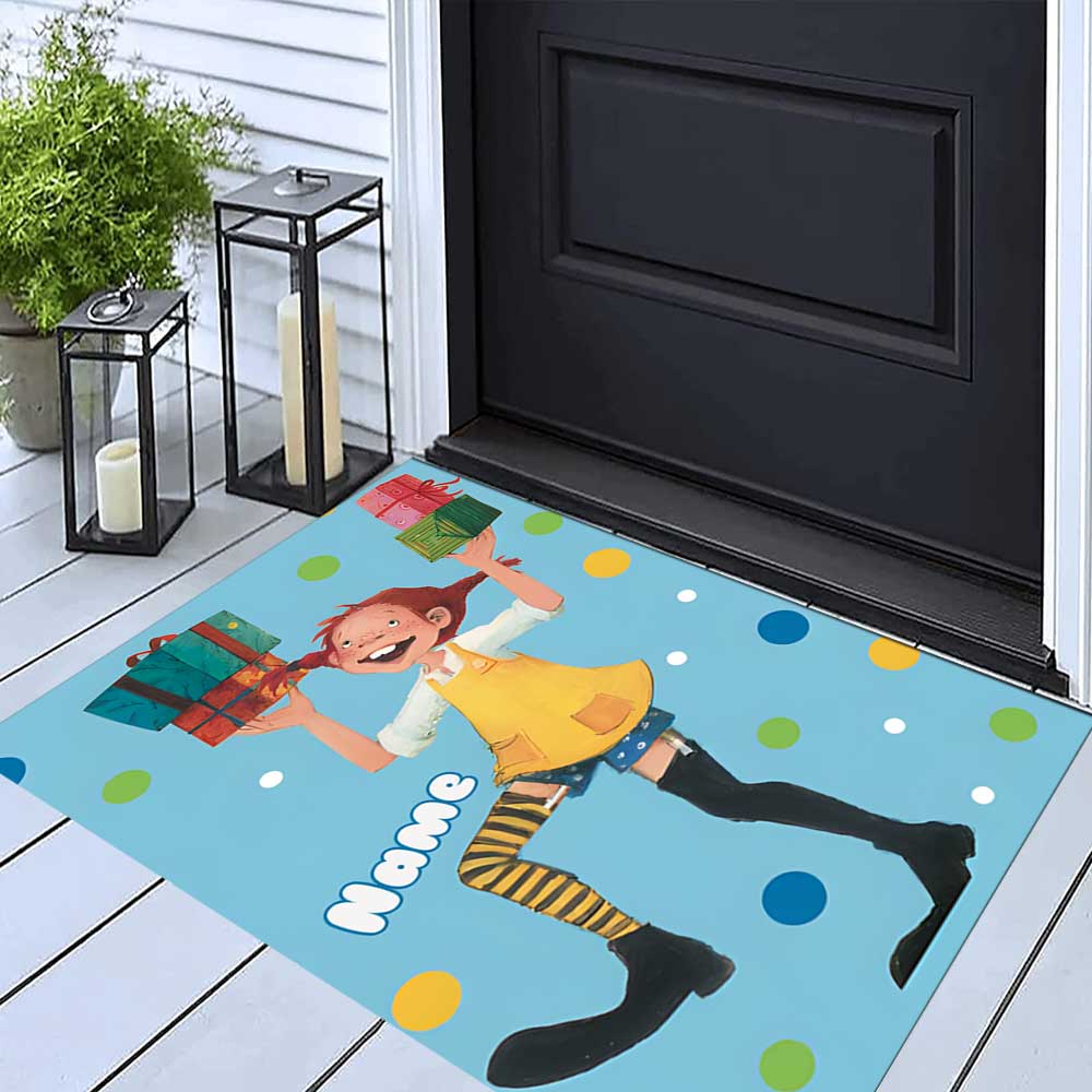 Pipi Customize your name rug, office chair cushion, home bedroom living room gift.