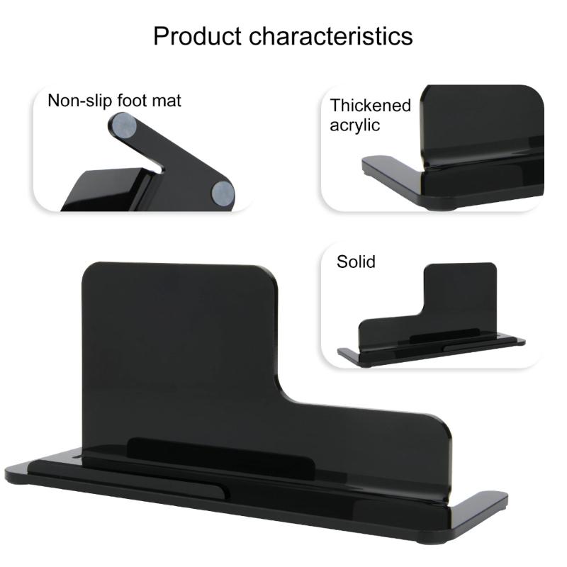 Office and Home Acrylic Desktop Holder Support for Smartphone Earphones, Adjustable Viewing Angle, Slip Resistant Design