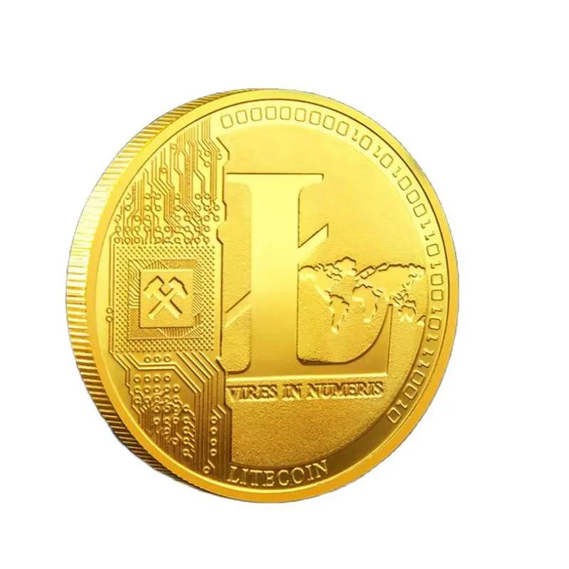 Litecoin Coin Commemorative Coin Collection Virtual Lucky Coin Souvenirs Home Decoration Crafts Desktop Ornaments Great Gift