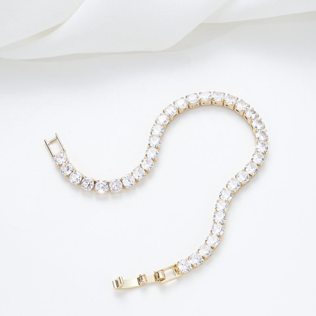 Light Luxury Niche Design Bracelet Personalized Exquisite Zircon Women's Bracelet Chain Ins Versatile Diamond Bracelet