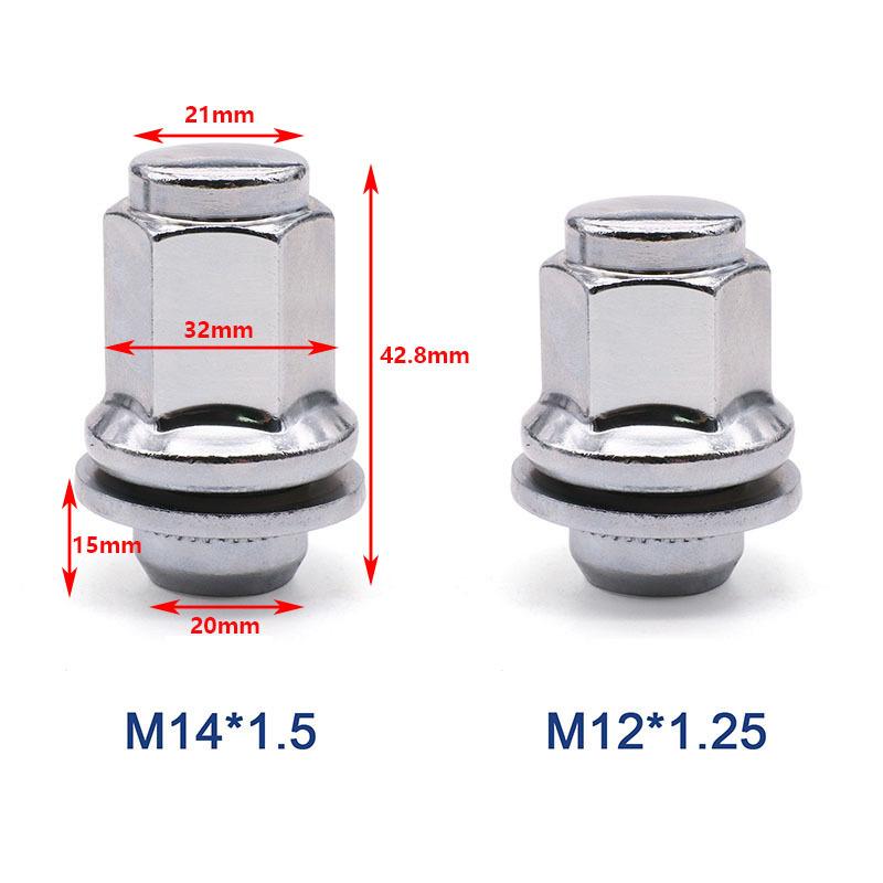 M12* 1.25 Standard Wheel Lug Nuts For INFINITI Q40 Q50 Q60 Q70 Q70L QX50 QX70 EX37 FX50 G37 M35h M37 M56 EX35 G25 FX35 Hub Nuts