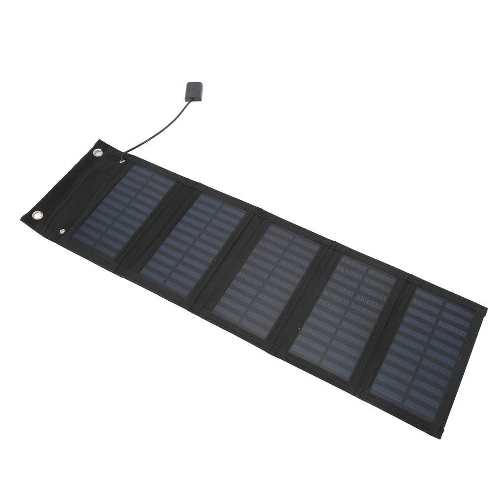 25W Solar Panel Folding Pack IP65 Waterproof Anti Oxidation with USB Cable for Surveillance Cameras Laptops
