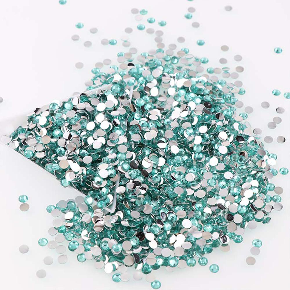 1000pcs Non Hot Fix Rhinestones 2/3/4mm Round Resin Flatback Crystal Rhinestone DIY Nail Art Jewelry Garment Decorations Glue On