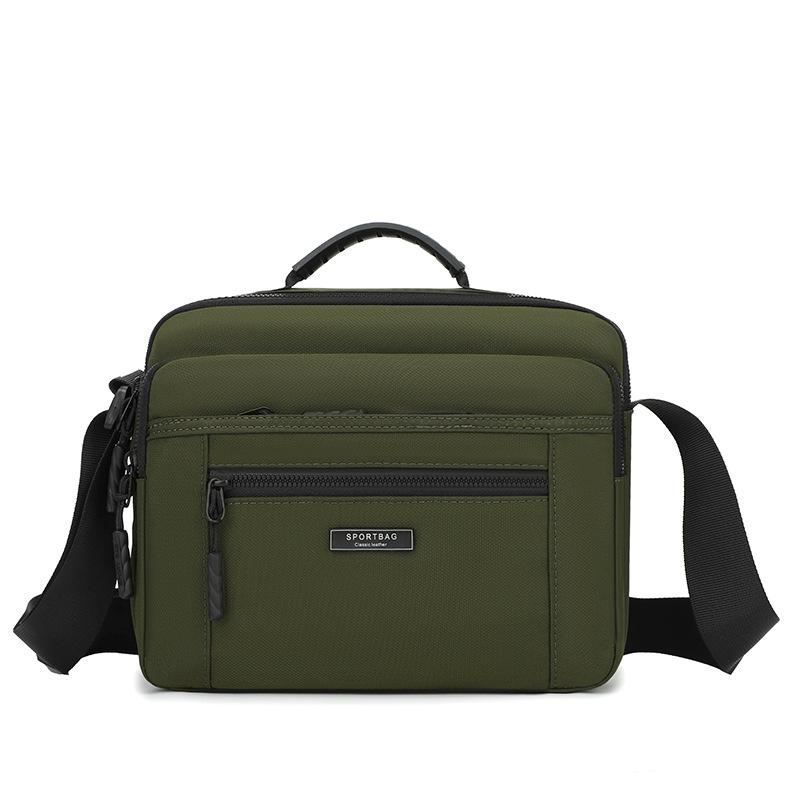 Men's Crossbody Bag Large Capacity Multi-Layer Business Handbag Traveling Shoulder Bag