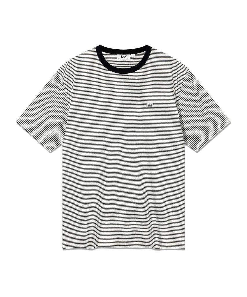 LEE Striped Label Short Sleeve T-Shirt Black