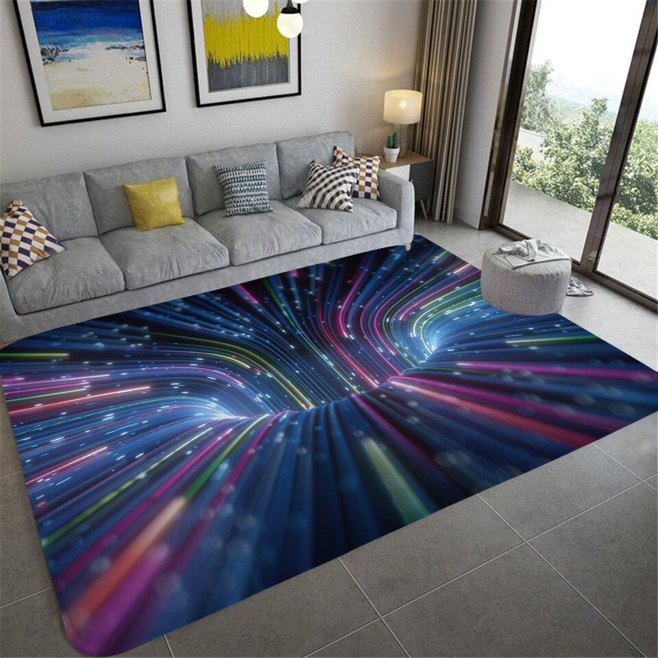 Fashion Marble Pattern Living Room Rug Irregular Room Decoration Striped Abstract Carpet Children Crawling Play Floor Mat Kitchen Rug