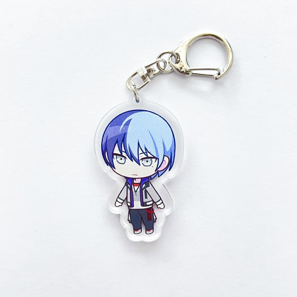 Anime PJSK Project Sekai Colorful Stage Character SD Cosplay Keychain Bag Pendant Acrylic Keyrings Key Chain Ornament Decoration