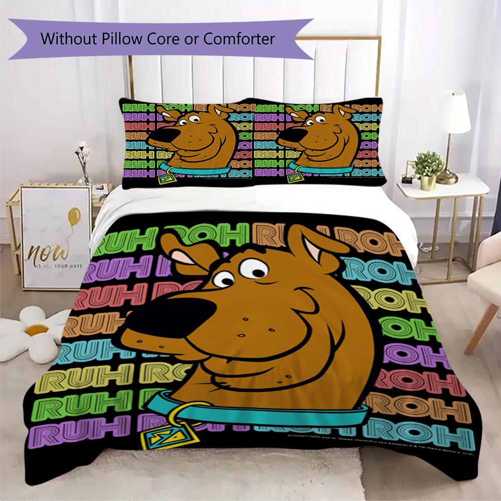Halloween fantasy comedy adventure cartoon movie Scooby-Doo provides comfortable bedding covers and pillowcases for home use (without core) K15