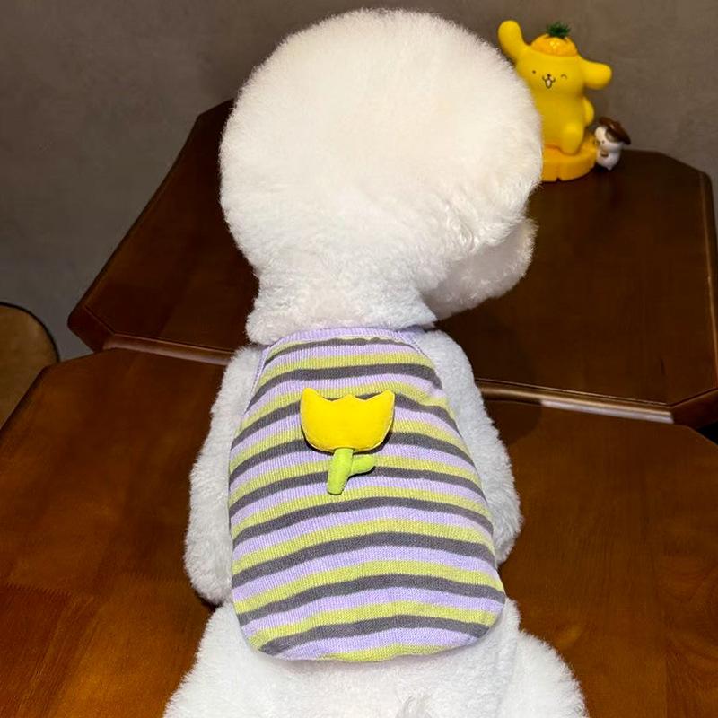 Pet Clothes Dog Knitted Vest Teddy Bichon Pomeranian VIP Maltese Small Dog Puppy Yorkshire