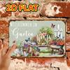 Tuin Welkom Aluminium Metalen Bord Vintage Bloemen Wanddecoratie Plaquette voor Terras Portiek