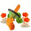 1pc Vegetable Salad Roll Creative Fruit Carver Cucumber Radish Spiral Slicer Cutting Pattern Tool Knife